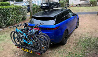 Range Rover Sport long-term - bikes on the back